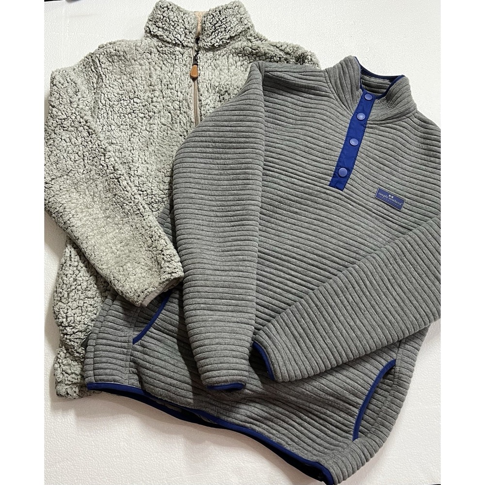 2 Simply Southern Pullovers, One 1/4 Zip And One 1/4 Button , Women's Sz Small